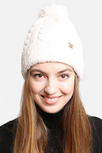 Solid Color Pom Beanie-JH300