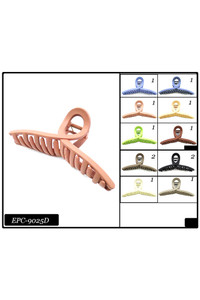 12pcs Solid Plastic Knot Hair Claw Clip