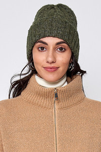 Solid Cable Knit Beanie-HCB320042