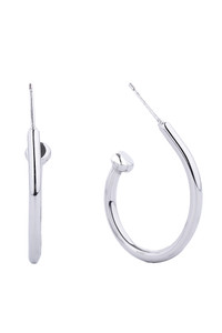 14K Gold/White Gold Dipped Post Hoop-SJE310468