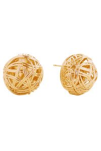 14K Nest Post Earrings-SJE310621