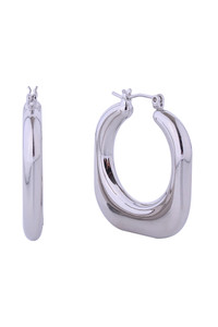 14K Puffy Square Pincatch Earrings-SJE310725
