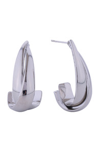 14K Double Teardrop Post Earrings-SJE310756