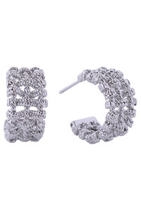 14K Multi Braided Post Earrings-SJE310759