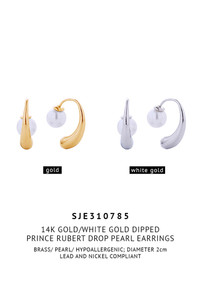 14K Prince Rubert Drop Pearl Earrings-SJE310785