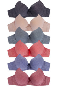 6pcs Heather Color D Cup Bra-8255D (6pcs)