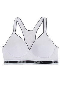 6pc Solid Color Cotton Sports Bra-6827 (6pc)