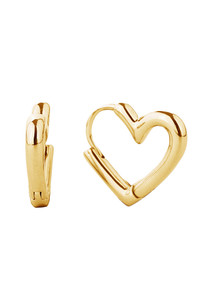 14K Dipped Huggie Hoop Brass-SJE310275