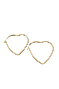 14K Gold/White Gold Dipped Heart Shape Pin Catch-SJE310358