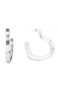 14K Dipped Heart Shape Post Earring-SJE310419