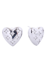 14K Puffy Heart Post Earrings-SJE310651