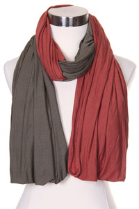 Two Tone Connected Double Infinity Scarf-SM200