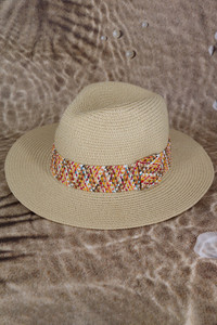 Multi Color Strawband Straw Hat
