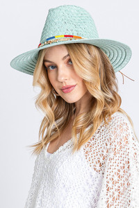 Multi Bands Straw Sun Hat

