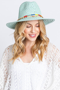 Multi Bands Straw Sun Hat
