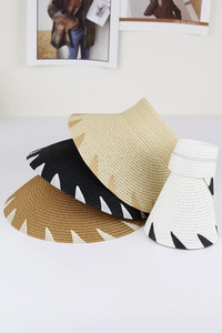 Handmade Edge Detailed Roll Up Sun Hat Visor