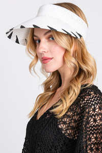 Handmade Edge Detailed Roll Up Sun Hat Visor