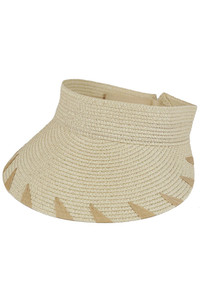 Handmade Edge Detailed Roll Up Sun Hat Visor