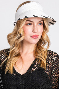 Handmade Edge Detailed Roll Up Sun Hat Visor