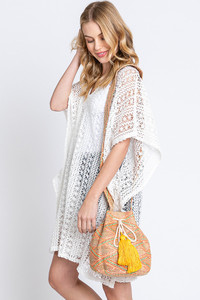 Aztec Pattern Strap Aztec Bucket Bag