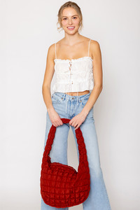 Large Quilted Solid Bag