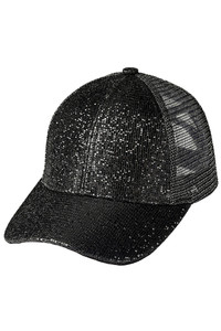 C.C Beanie Criss Cross Glitter Mesh Baseball Cap