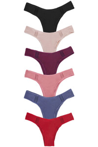 12pcs Microfiber Cheeky Panty
