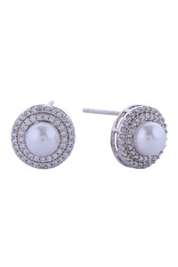 14K Radiant Pearl Post Earrings