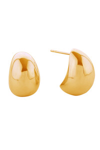 14K Sleek Dome Post Earrings