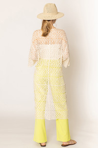 Solid Crochet Cardigan