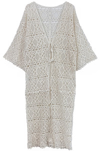 Solid Crochet Cardigan