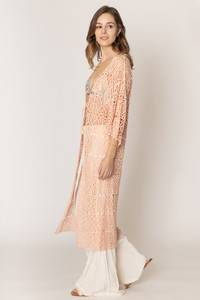 Solid Crochet Cardigan