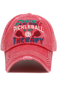 JESUS IS MY SAVIOR PICKLEBALL Vintage Baseball Cap