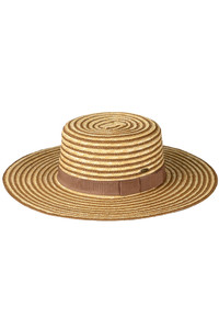 C.C Stripe Pattern Boater Sun Hat