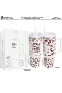 Coffee Bean 40oz Handle Tumbler