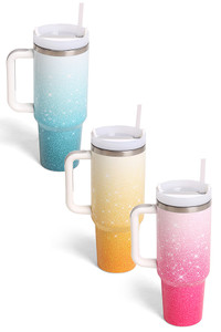Gradient 40oz Tumbler with Handle Double Wall Stainless Steel
