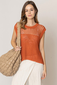 Chest Blocked Crochet Poncho