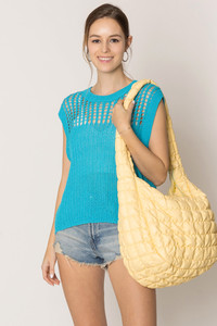 Chest Blocked Crochet Poncho