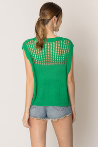 Chest Blocked Crochet Poncho