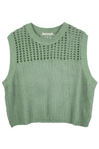 Chest Blocked Crochet Poncho