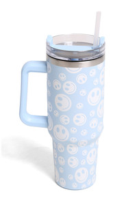 Happy Face 40oz Handle Tumbler