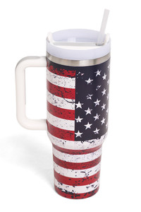 American Flag 40oz Handle Tumbler