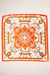 Belts Pattern Square Silky Scarf