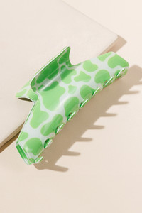 Cow Pattern Hair Claw Clip