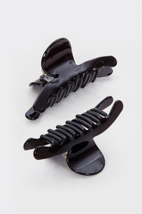 Crescent hair claw clip