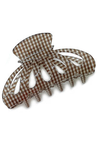 Gingham Hair Claw Clip