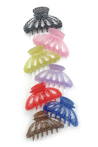 Gingham Hair Claw Clip