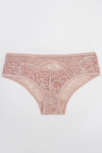 Lace Solid Cheeky Panty