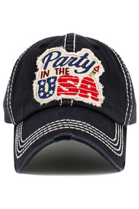 PARTY IN THE USA Vintage Baseball Cap