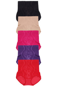 Assorted Color Pattern Girdle Panty